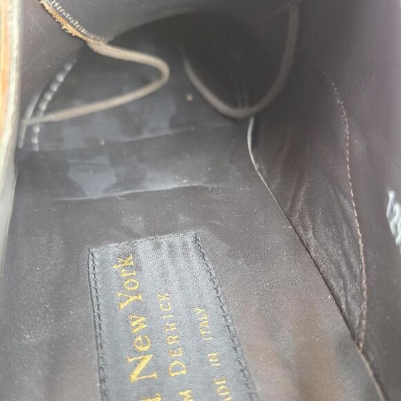 TO BOOT NEW YORK Adam Derrick Aidian Oxfords US 9 Brown Cap Toe Dress Shoes - Picture 10 of 12